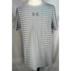 Under Armour Fitted Crew Lightweight Pullover Gray Mens L